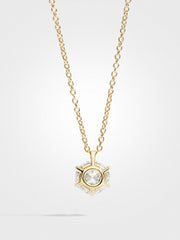 Round Diamond Pendant - Yellow Gold - 2 ct