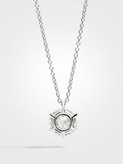Round Diamond Pendant - White Gold - 5 ct