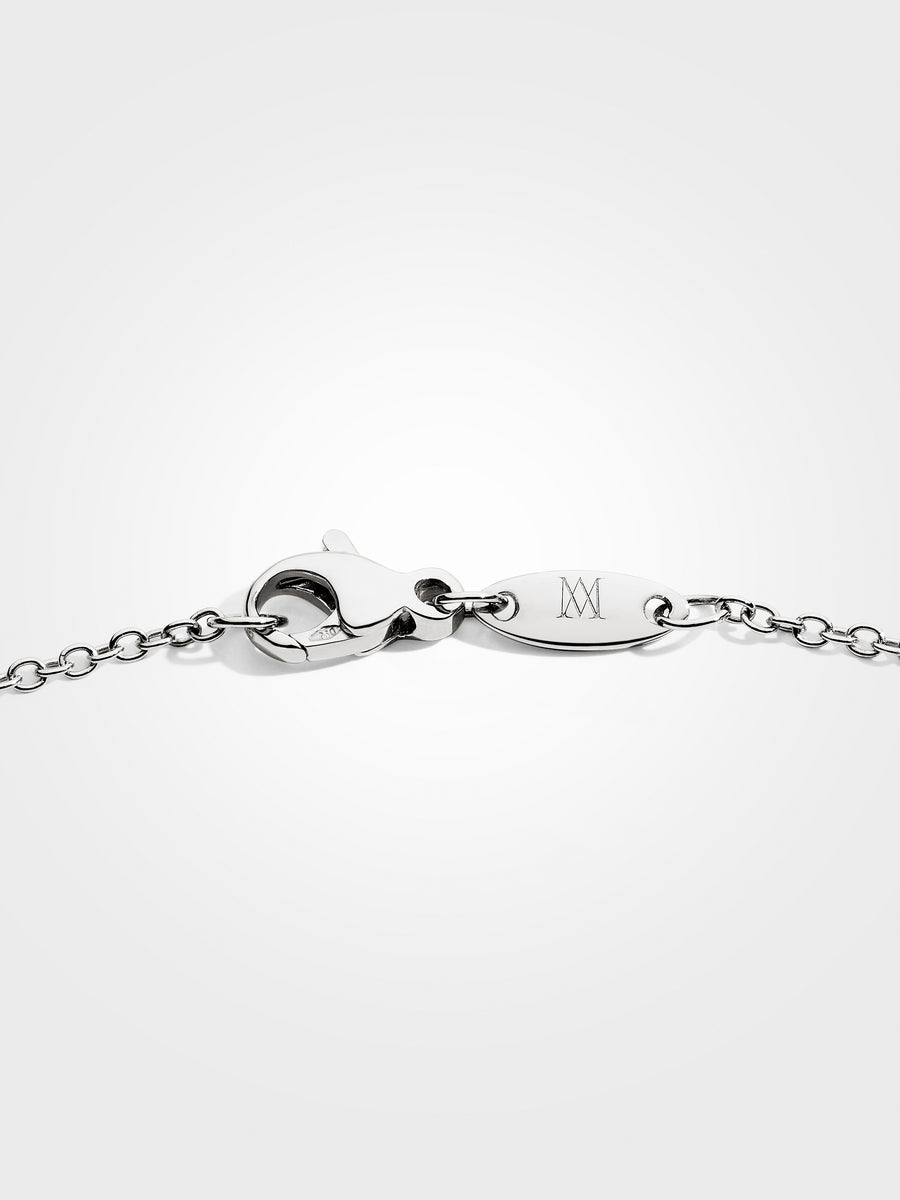 Round Diamond Pendant - White Gold - 5 ct