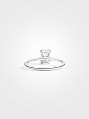 Emerald Solitaire - White Gold - 1 ct