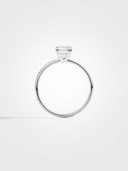 Emerald Solitaire - White Gold - 1 ct
