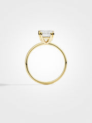 Emerald Solitaire - Yellow Gold - 2 ct