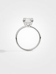 Emerald Solitaire - White Gold - 3 ct