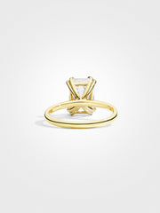 Emerald Solitaire - Yellow Gold - 3 ct