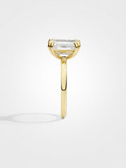 Emerald Solitaire - Yellow Gold - 3 ct