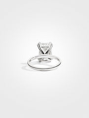 Emerald Solitaire - White Gold - 5 ct