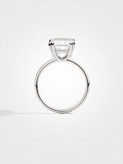 Emerald Solitaire - White Gold - 5 ct