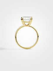Emerald Solitaire - Yellow Gold - 5 ct