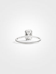 Oval Solitaire - White Gold - 1 ct
