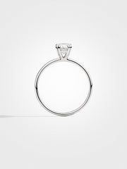 Oval Solitaire - White Gold - 1 ct