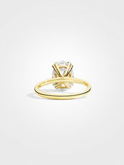Oval Solitaire - Yellow Gold - 2 ct