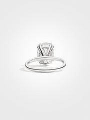Oval Solitaire - White Gold - 3 ct