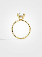 Oval Solitaire - Yellow Gold - 3 ct