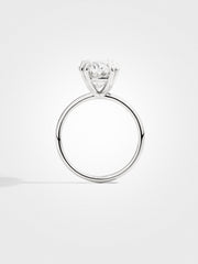 Oval Solitaire - White Gold - 5 ct