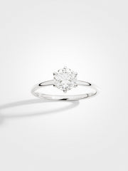 Round Solitaire - White Gold - 1 ct