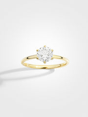 Round Solitaire - Yellow Gold - 1 ct