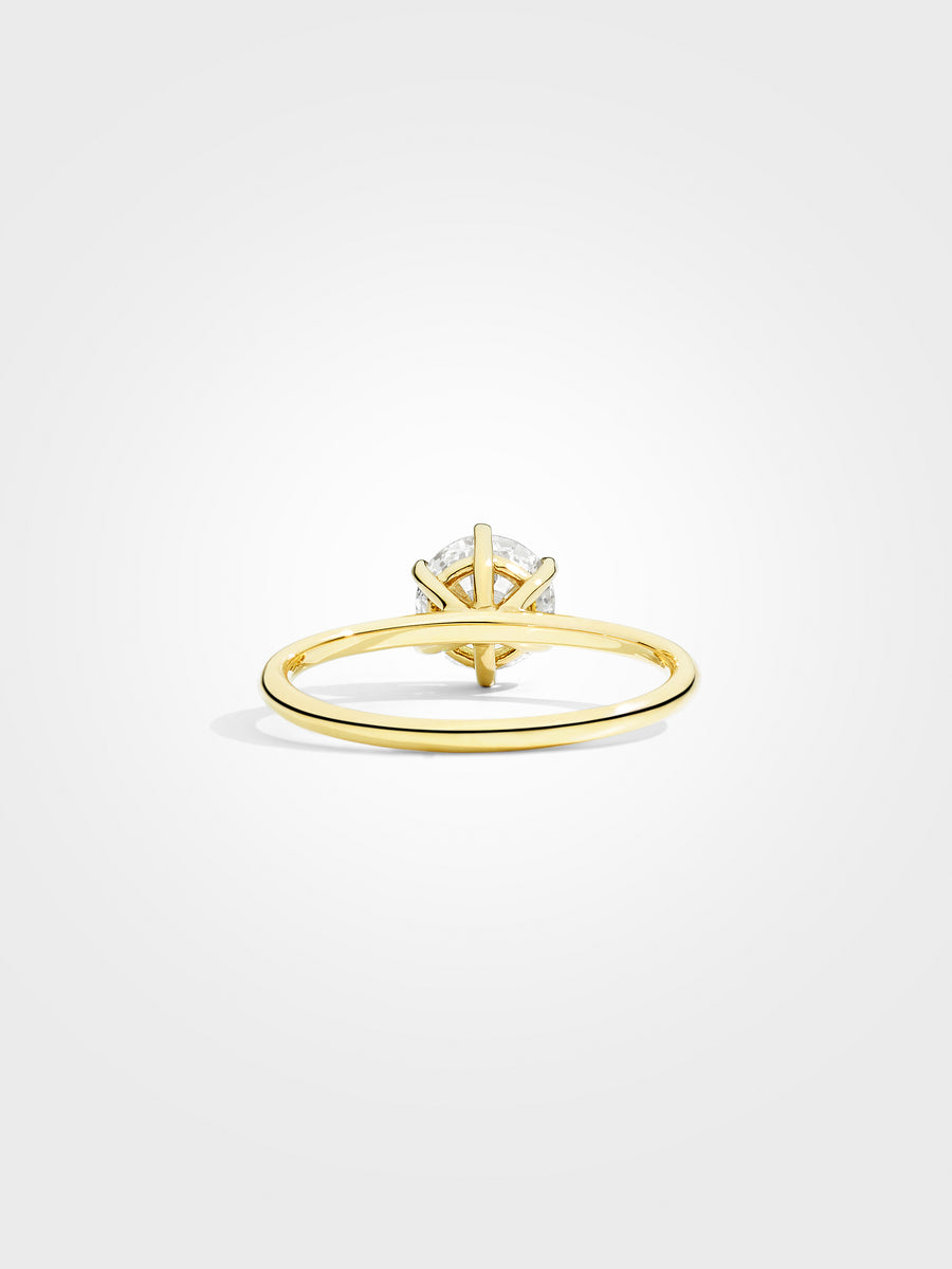 Round Solitaire - Yellow Gold - 1 ct