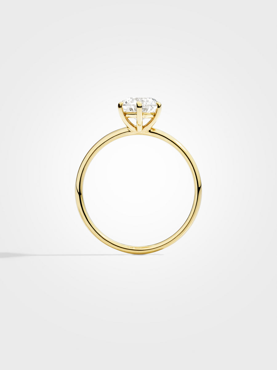 Round Solitaire - Yellow Gold - 1 ct