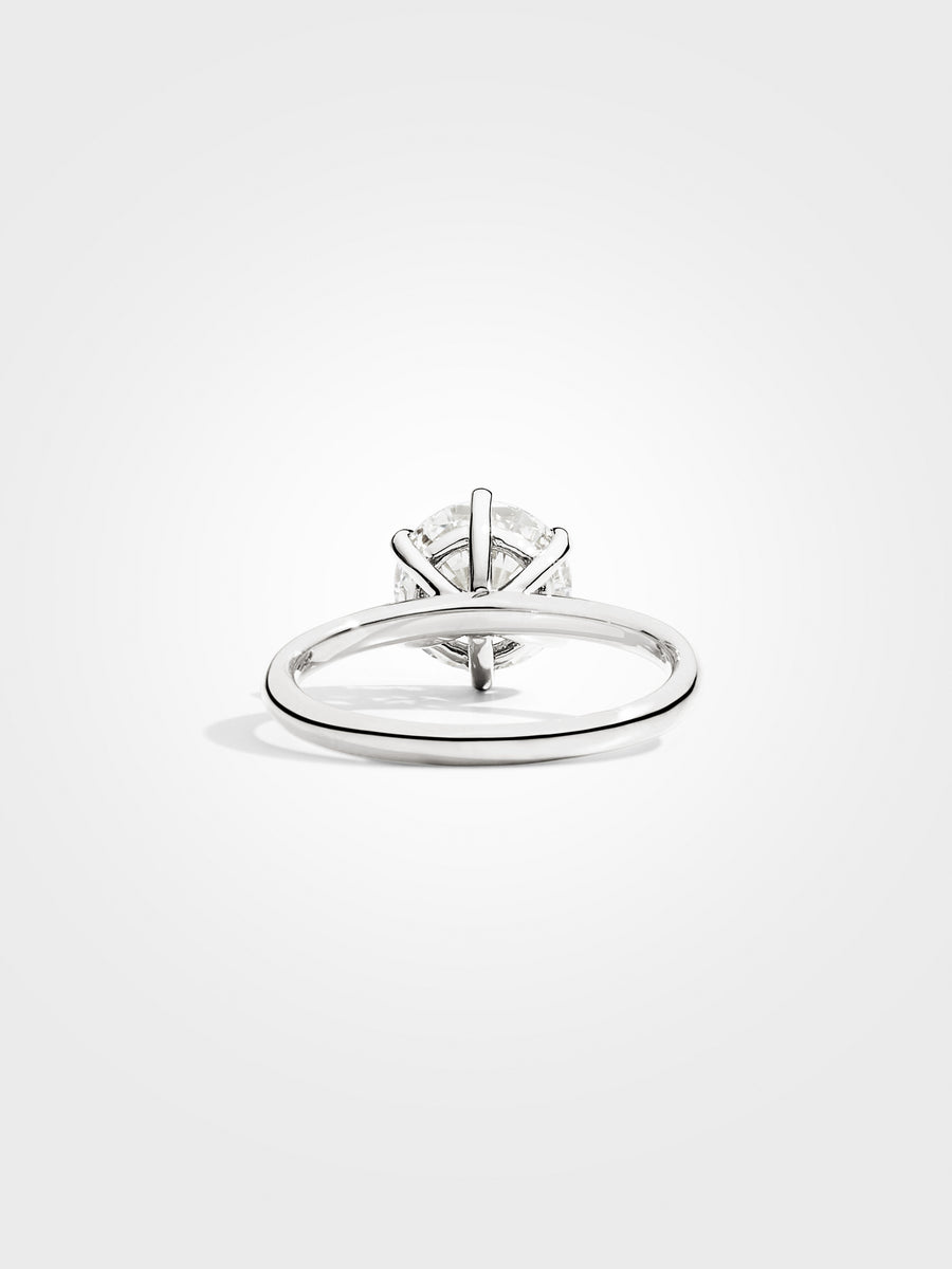 Round Solitaire - White Gold - 2 ct