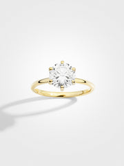 Round Solitaire - Yellow Gold - 2 ct