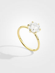 Round Solitaire - Yellow Gold - 2 ct