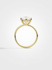 Round Solitaire - Yellow Gold - 3 ct