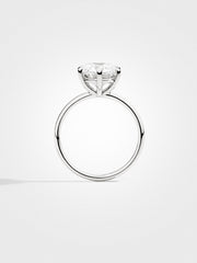 Round Solitaire - White Gold - 3 ct