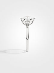 Round Solitaire - White Gold - 3 ct