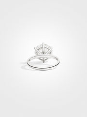Round Solitaire - White Gold - 5 ct