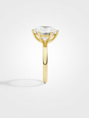 Round Solitaire - Yellow Gold - 5 ct